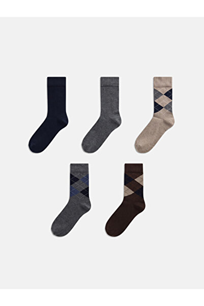 LC Waikiki I Baklava Embroidered Men's Socks 5-Piece Pack from Freezen Store