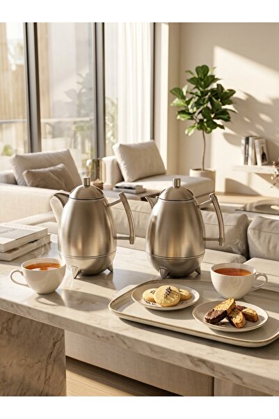 Generic Trams Tea and Coffee Set 1 Liter -1Liter with a Modern and Elegant Touch