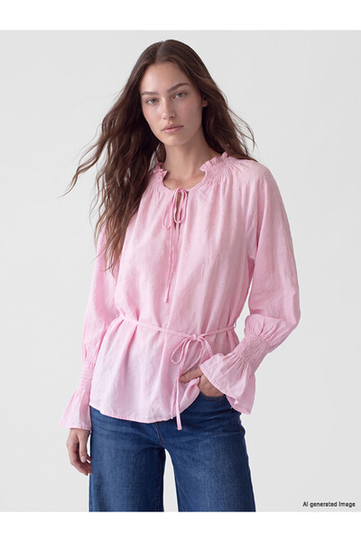LC Waikiki I Embroidered Belted Women's Gipeli Tunic from Freezen Store