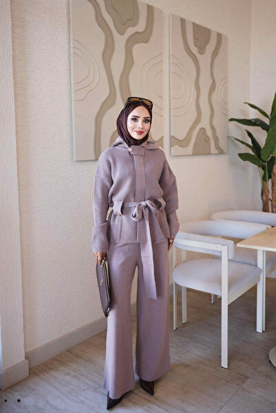İmajButik Vizon Corsman Premium Hırka Pantolonlu Triko Takım