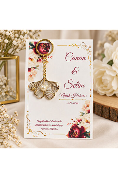 LMS GİFT İncili Yonca Yaprak Anahtarlık Hediyelik Söz nikah düğün nişan - 15 ...