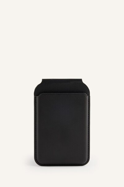 DeFacto Men's Faux Leather Card Holder with Stitching Detail I9007Axns