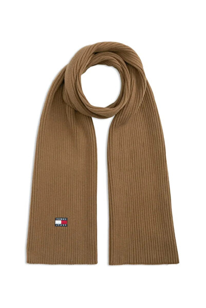 Tommy Hilfiger وشاح كاكي للرجال بشعار العلامة التجارية، مناسب للاستخدام اليومي