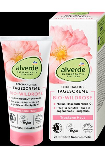 OEM alverde NATURKOSMETIK Cremă de față de zi cu trandafir sălbatic, 50 ml