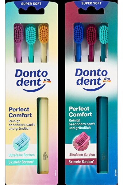 Dontodent Periută de dinti Perfect Comfort, foarte moale, 3 buc