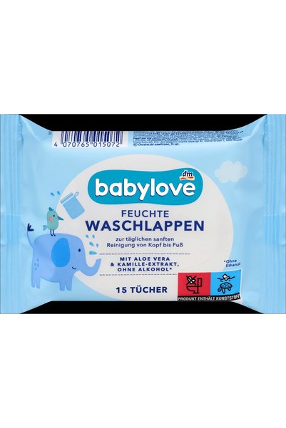Babylove Lavete umede pentru spalare, 15 buc - Șervețele altele