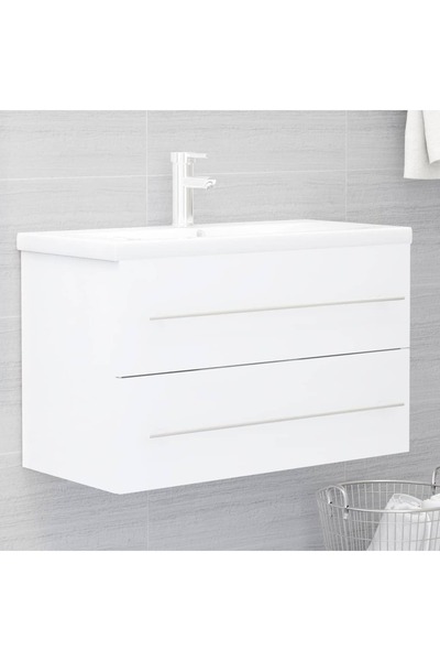 Concept Dulap de chiuvetă, alb, 80x38,5x48 cm, PAL