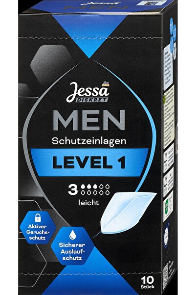 OEM Jessa DISKRET Men absorbante light pentru incontinență ușoară, 10 buc