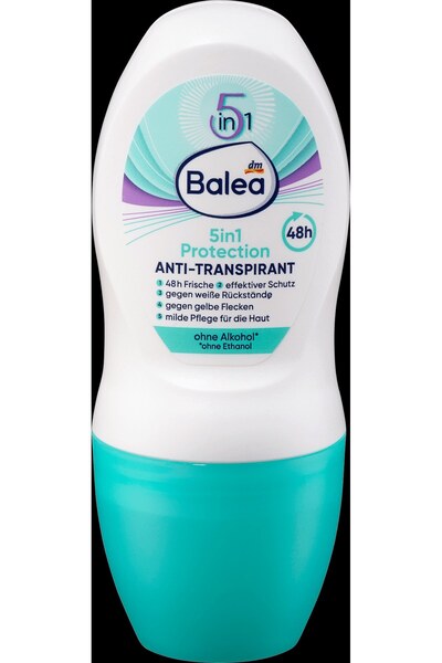 BALEA Deodorant roll-on Protecție 5 în 1, 50 ml