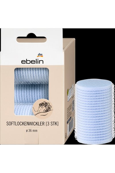 Ebelin Bigudiuri moi pentru păr, diametru 36 mm, 3 buc