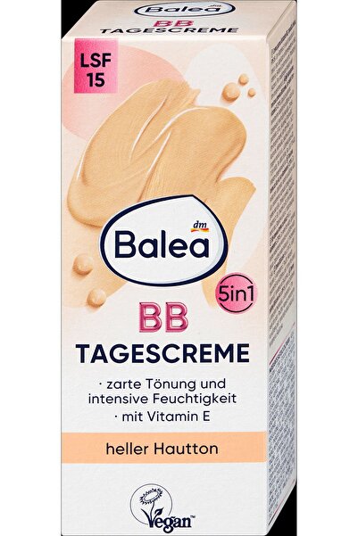 BALEA crema BB de zi cu vitamina E, FPS 15, pentru piele deschisa, 50 ml