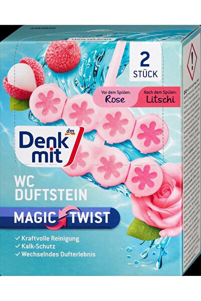 Denkmit Odorizant toaletă Magic Twist 2x48g, 2 buc - Curățarea toaletei