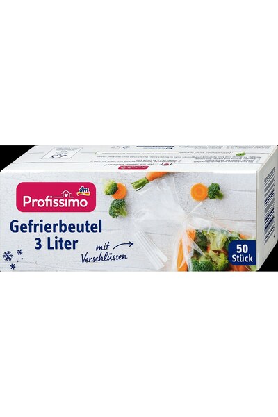 profissimo Pungi de congelare de 3 litri cu sigilii, 50 buc - congelator