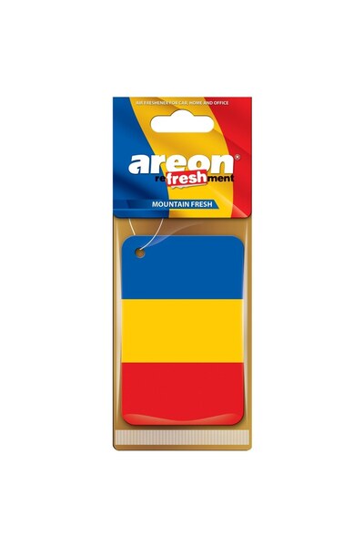 Areon Odorizant auto, card, România, Mountain Fresh, 19 x 7.5 x 0.5 cm