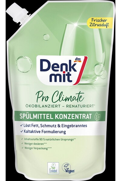 Denkmit Detergent de vase concentrat nature Pro Climate, 500 ml