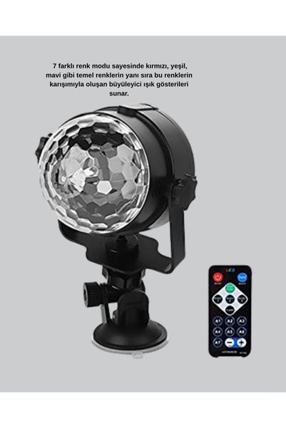 Generic Brand 7 Color Led Disco Ball with Music Sensor