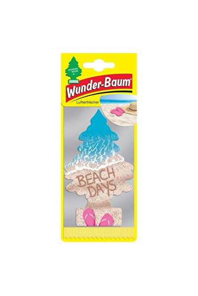 Wunder-Baum Odorizant auto, bradut, Wunder-Baum, Beach Days, 7.6 x 0.3 x 19 cm