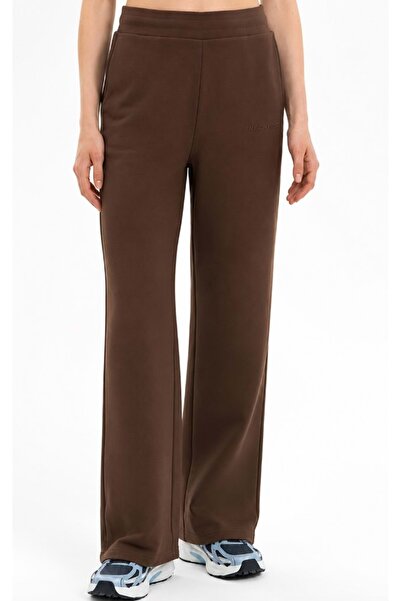 SKECHERS S2610152 W Essential Wide Leg Sweatpant Kadın Eşofman Altı KAHVERENGİ