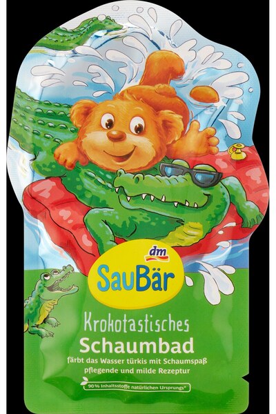OEM SauBär Spumă de baie crocodil, 40 ml - Aditivi copii