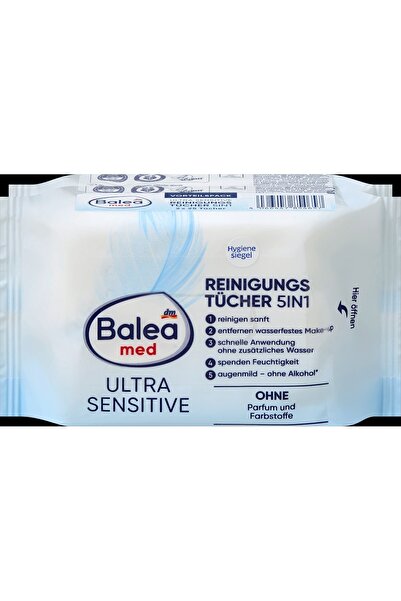 BALEA Șervețelele demachiante Ultra Sensitive 5în1, 50 buc - Șervețele cosmet...