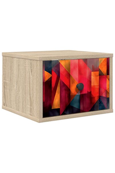 vidaxl Noptieră suspendată HEESCH Stejar Sonoma 36 x 33 x 25 cm