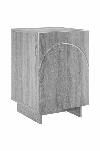 vidaxl Dulap de noapte Sonoma gri 33,5 x 34,5 x 50 cm Lemn prelucrat
