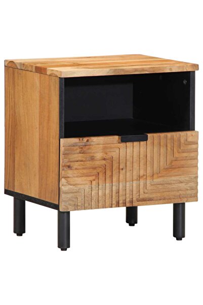 vidaxl Noptieră 40x33x46 cm, lemn masiv de acacia
