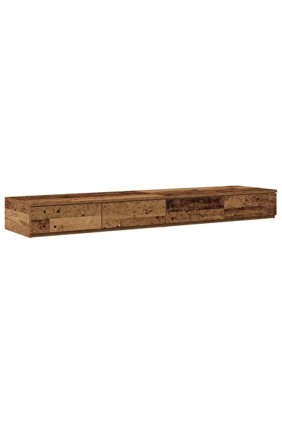 vidaxl Sertare pentru pat Lemn vechi 140 x 36,5 x 16,5 cm