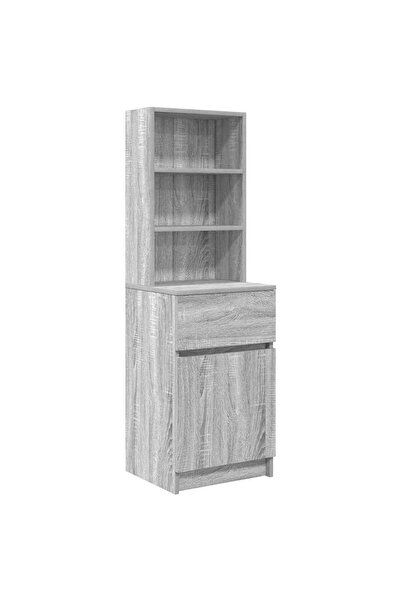 vidaxl Noptiera gri Sonoma 39x35x125 cm lemn prelucrat
