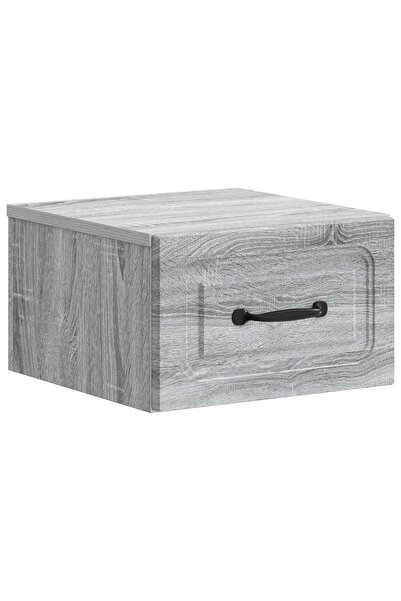 vidaxl Dulap de noapte suspendat Sonoma gri 34,5 x 33 x 20 cm