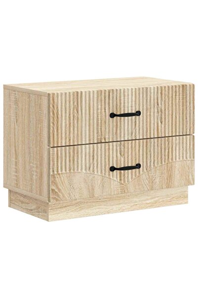 vidaxl Dulap de noapte Stejar Sonoma 62 x 34,5 x 44,5 cm