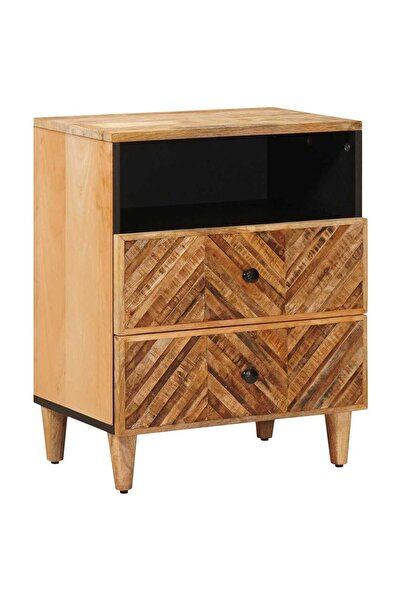 vidaxl Noptieră Maro 50 x 33 x 60 cm Lemn de mango solid