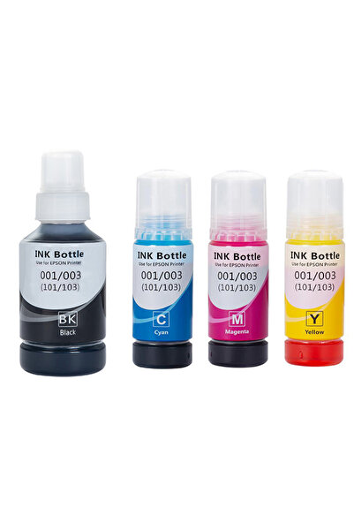 SYXUMLKLS Ink Set 103 for EcoTank for EPSON Combo Set 4-Pack