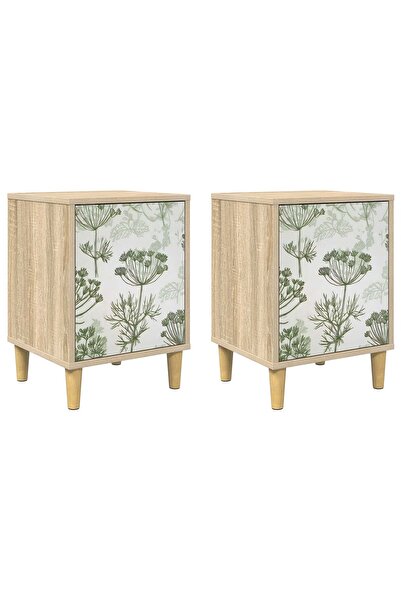 vidaxl Dulap de noapte GOTHA 2 buc. Stejar Sonoma 36 x 33 x 50 cm