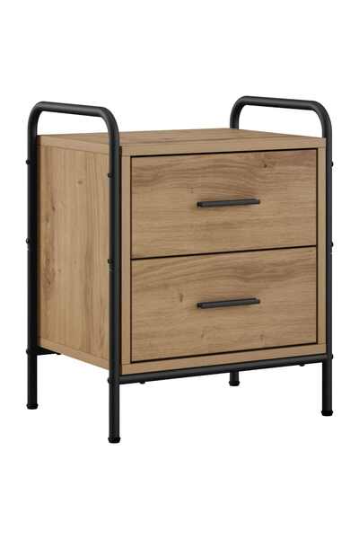 vidaxl Dulap de noapte Stejar Artizanal 40 x 30 x 50 cm Lemn prelucrat