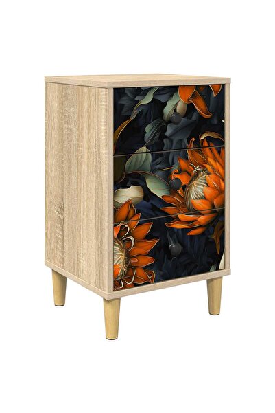 vidaxl Dulap de noapte LOCHEM Stejar Sonoma 36 x 33 x 60 cm