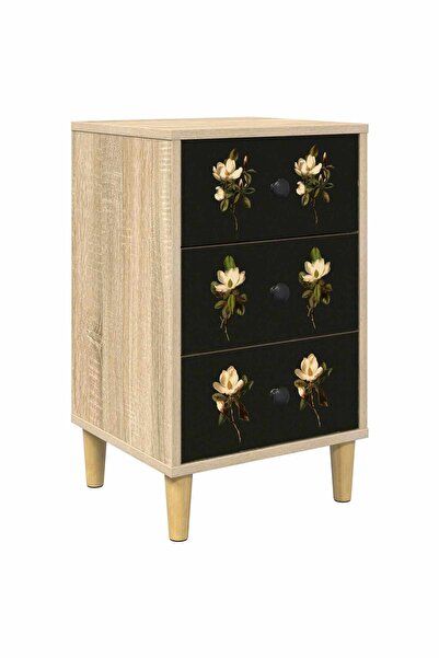 vidaxl Dulap de noapte BREMEN Stejar Sonoma 36 x 33 x 60 cm
