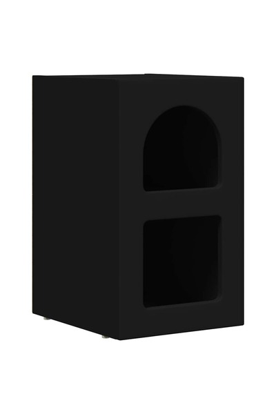 vidaxl Noptieră ELST Negru 29,5 x 33,5 x 50 cm Lemn prelucrat