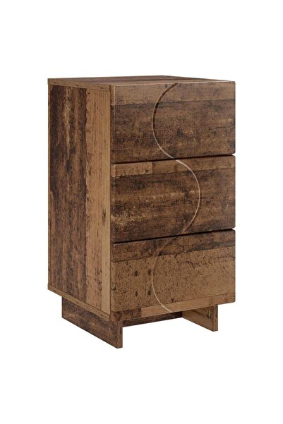 vidaxl Dulap de noapte Lemn vechi 33,5 x 34,5 x 60 cm Lemn prelucrat