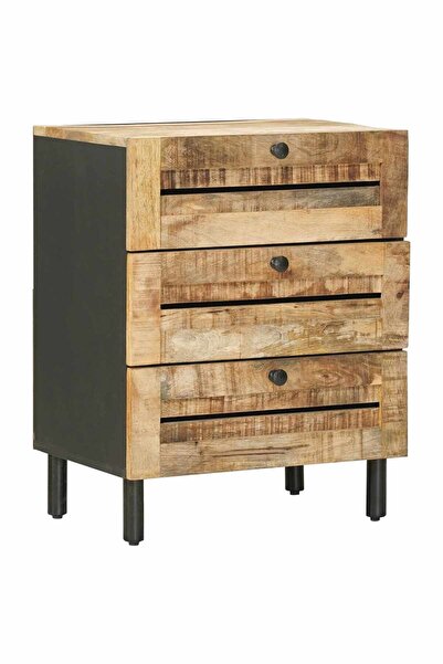 vidaxl Noptieră 50 x 33 x 62 cm Lemn de mango solid