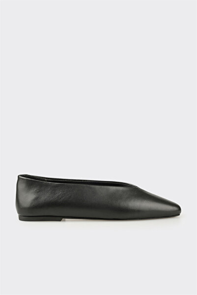 Elle Shoes Siyah Deri Kadın Günlük Ayakkabı