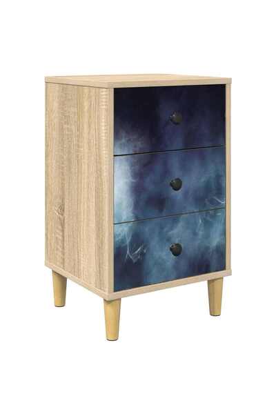 vidaxl Dulap de noapte RAALTE Stejar Sonoma 36 x 33 x 60 cm