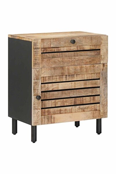 vidaxl Noptieră 50 x 33 x 60 cm Lemn de mango solid