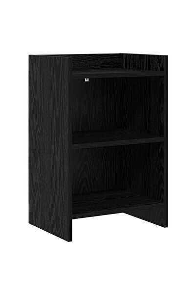 vidaxl Mese de noptieră Stejar Negru 40 x 30 x 60 cm Lemn prelucrat