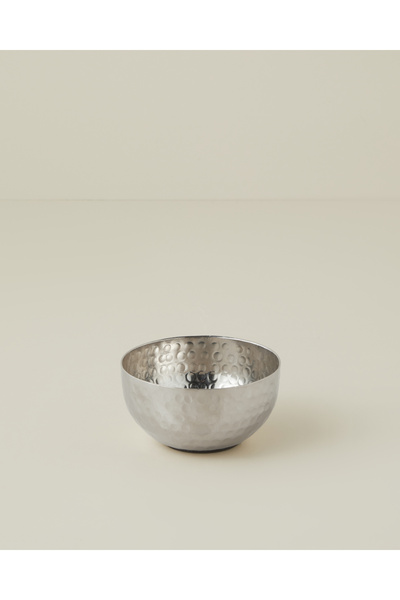 English Home Brook Metal Dekoratif Kase 10x8 cm Gümüş