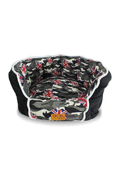 Generic Brand Round Snuggle Nest Pet Bed for Cats and Small Dogs - Camouflage...