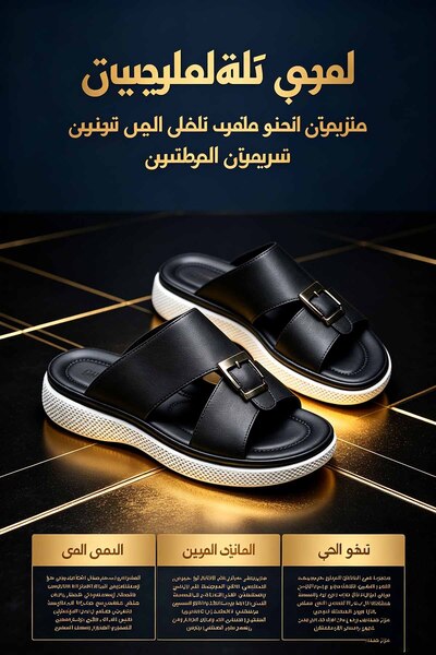 SoftSole KSA شباشب جلدية للرجال بتصميم واسع ومريح مع دعم للقوس
