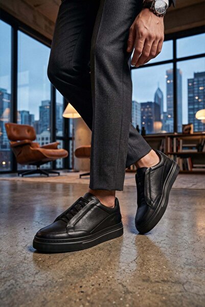 M.P. 262-5358 Men's Casual Leather Shoes Black