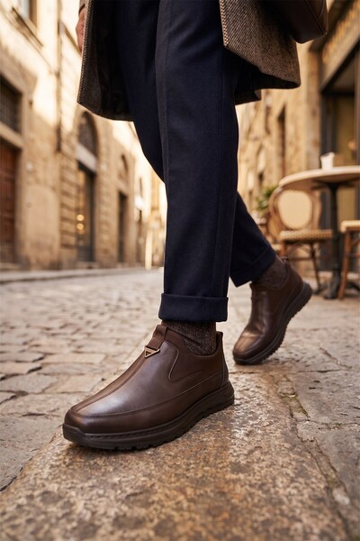M.P. 262-5319 Men's Casual Leather Shoes Brown