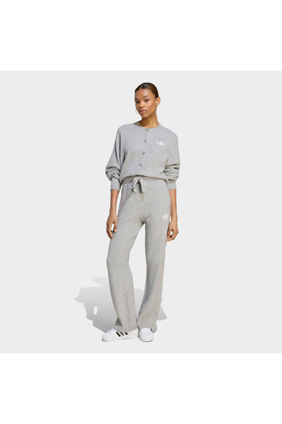 adidas Essentials Knit Kadın Gri Eşofman Altı